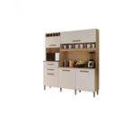 Kit França 5 Portas 2 Gavetas 5 Prateleiras 5 Garrafeiros Arte Moveis Cinamomo-off White