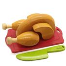 Kit Frango com corte Brinquedo em Madeira New 2