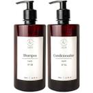 Kit Frasco Âmbar Dispenser Organizador Shampoo Condicionador
