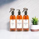 Kit Frasco Ambar Minimalista Recipiente Dispenser Refil Luxo Kit Frasco Ambar Minimalista Recipiente Dispenser Refil Luxo