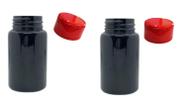Kit Frasco PET Preto com Tampa Flip Top 500 ml - 24 Unidades