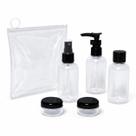 Kit Frascos Para Mala e Frasqueira 5 peças Multi-Organizador