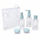 Kit Frascos Para Mala e Frasqueira 5 peças Multi-Organizador