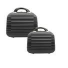 Kit frasqueiras de viagem chx maleta necessaire rígida abs.