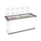 Kit - Freezer Horizontal Tampa de Vidro 404 Litros Nf55 - Metalfrio 127v + 10 Cestos Nextgen Branco Kit - Freezer Horizontal Tampa de Vidro 404 Litros Nf55 - Metalfrio 127v + 10 Cestos Nextgen Branco
