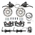 Kit Freio Disco 160mm Bike + Cubo Aluminio + Rapid Fire