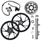 Kit Freio Disco Cg150 Titan Fan 09 A 13 Roda Pé de Galinha