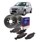 Kit Freio Disco Solido Pastilhas Dianteira Pecas Genuinas Gm Celta 2009 A 2016 Kit2495