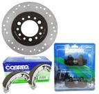 Kit Freio Lead 110 2009-2016 Disco Lona E Pastilha