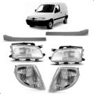 Kit frente para partner 1999 a 2009 par farois e piscas + frisos