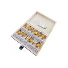 Kit Fresa Para Tupia Manual 6mm 12 Peças Estojo Madeira