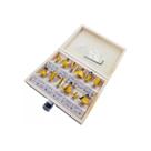 Kit Fresa Para Tupia Manual 6mm 12 Peças Estojo Madeira