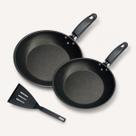Kit Frigideiras Antiaderente 3 em 1 Teflon Compacta Nacional Cooktop Master Cook Não Gruda Fritar Ovo Hambúrguer Tapioca Kit Frigideiras Antiaderente 3 em 1 Teflon Compacta Nacional Cooktop Master Cook Não Gruda Fritar Ovo Hambúrguer Tapioca