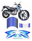 Kit Friso De Roda + Carenagem Honda Cb 300r 2015 Azul Wb371