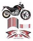 Kit Friso De Roda + Carenagem Honda Cb 300r 2015 Vermelho