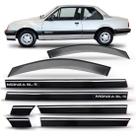 Kit friso lateral monza gls 1991 a 1996 2p + calha chuva