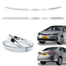Kit Friso Para-choque Corolla 2018 Dianteiro Traseiro Resina