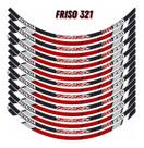 Kit Friso Refletivo Adesivo Roda Cb250 Twister Fr321 Moto