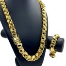 Kit Friso S 16mm Fecho 750 Banhado a Ouro 18K Lançamento