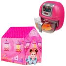 Kit Fritadeira Air Fryer Luz Som Dm Toys + Barraca Princesa