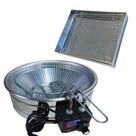Kit Fritadeira Elétrica Industrial Tacho Redondo Inox 7 Litros com Escorredor M