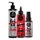 Kit Frizz Cancelado Haskell Shampoo 300ml + Máscara Líquida 200ml + Óleo 100ml
