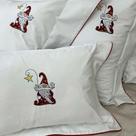 Kit Fronha 50x70cm com Almofada 200 Fios Natal Papai Noel 3 peças - Marken Fassi