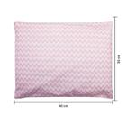 Kit Fronha Bebê Com 2 Pçs 40cm x 30cm Chevron Rosa Papi Kit Fronha Bebê Com 2 Pçs 40cm x 30cm Chevron Rosa Papi