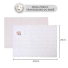 Kit Fronha Bordado Bebê 40x28cm 100% Algodão 150 Fios C/ 2un