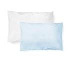 Kit Fronha Malhas Lisa 40 x 28Cm Com 2 Pçs Azul Papi Kit Fronha Malhas Lisa 40 x 28Cm Com 2 Pçs Azul Papi