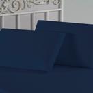 Kit Fronhas Nobre 2 Peças 50cm x 70cm Malha 100% Algodão - Azul-Marinho