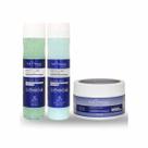 Kit Fruit Therapy Shampoo Condicionador e Máscara Efeito Liso Imediato Blueberry Left