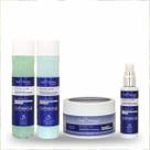 Kit Fruit Therapy Shampoo Condicionador Leave-in e Máscara Efeito Liso Imediato Blueberry Left