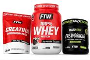 Kit FTW (Creatina Refil, Whey Cookies e Pré-treino)