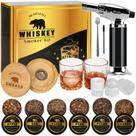 Kit Fumante de Uísque BearSkill com Tocha, Lascas de Madeira e Copos