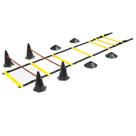Kit Funcional 1 Escada + 4 Cones C/Barreira +4 Chapéus Preto