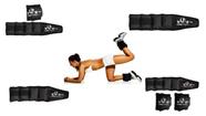 Kit Funcional Com 02 Pares de Caneleira Tornozeleira Academia exercício funcional De 1kg e 2kg