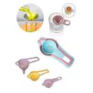Kit funil 3 em 1 com separador de gema e peneira em plástico resistente utensílio multiuso de cozinha