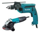 Kit Furadeira De Impacto Hp1640 E Esmerilhadeira Ga4530 220v