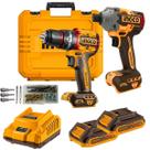 Kit Furadeira E Parafusadeira Com Parafusadeira De Impacto Kit Furadeira E Parafusadeira Com Parafusadeira De Impacto