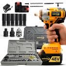 Kit Furadeira Impacto 48v Df-400 2 Baterias Jogo Chave 40pç