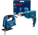 Kit Furadeira Impacto Bosch 550w Gsb 550 Re + Gst680 110v