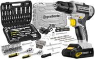 Kit Furadeira Parafusadeira 12v + Jogo Soquetes 94 Peças