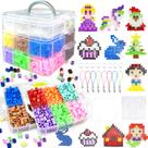 Kit Fuse Beads KIFHCMPR de 10 mm com caixa de armazenamento para crianças de 3 anos ou mais Kit Fuse Beads KIFHCMPR de 10 mm com caixa de armazenamento para crianças de 3 anos ou mais