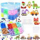 Kit Fuse Beads KIFHCMPR para crianças com caixa de armazenamento e acessórios