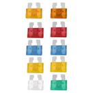 Kit Fusível Automotivo Lamina 10 Peças 5/7,5/10/15/20/25/30A
