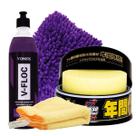 Kit Fusso Coat Black Soft99 200g + Shampoo V-floc +Pano Cadillac + Luva Microfibra