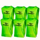 Kit futebol - 6 peças colete penalty para treinos esportivo tamanho adulto