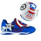 Kit futsal infantil marvel chuteira + bola