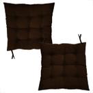 Kit Futton 2 Peças 40x40cm Diversas Cores Futon Decoração Para Banquetas Cadeiras Pallets Decoração Sofás